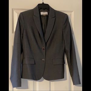Gray Calvin Klein Women’s Blazer Jacket - 2 button - Size 4